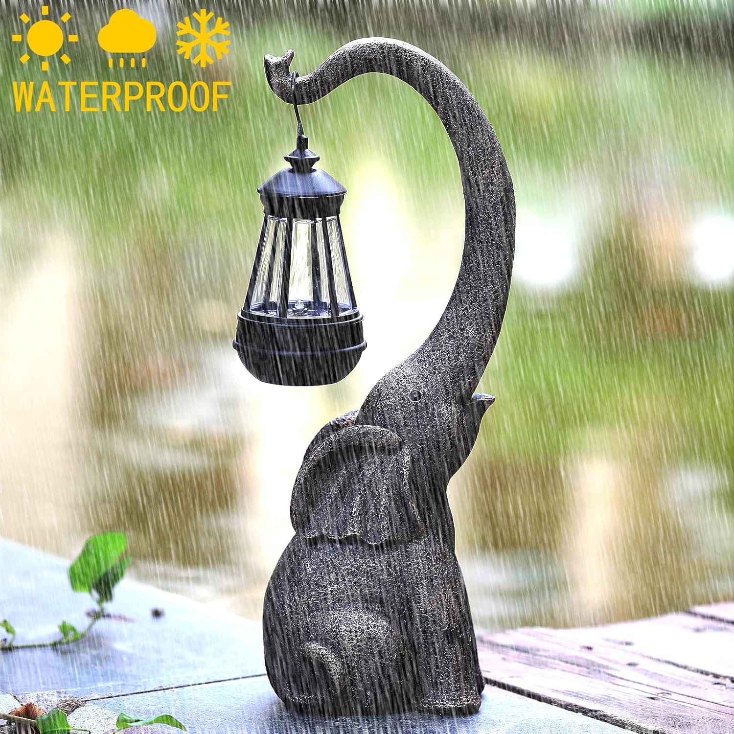 Betoverde Olifant Solar Lamp