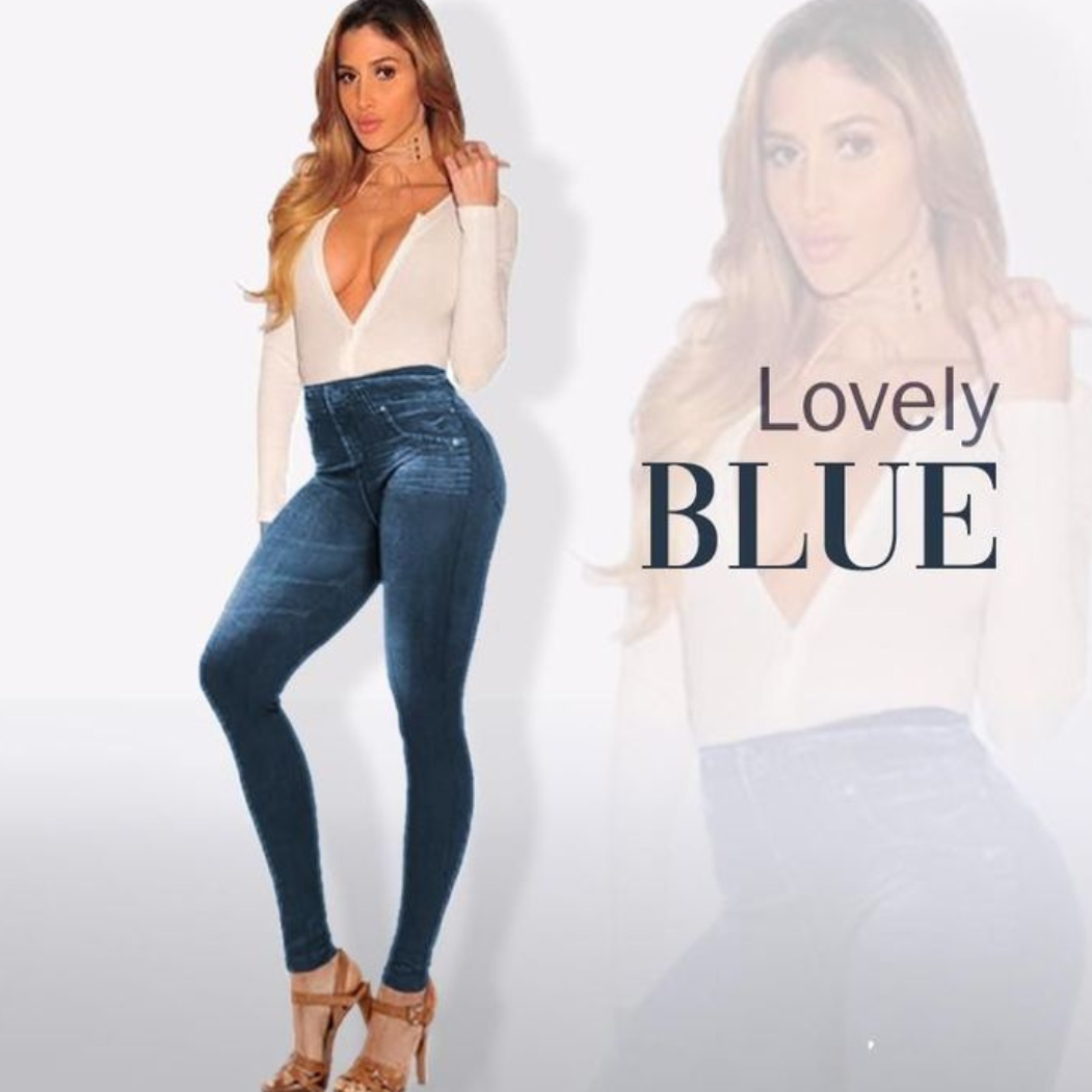 Denim Comfy Broek - (1+1 Gratis)